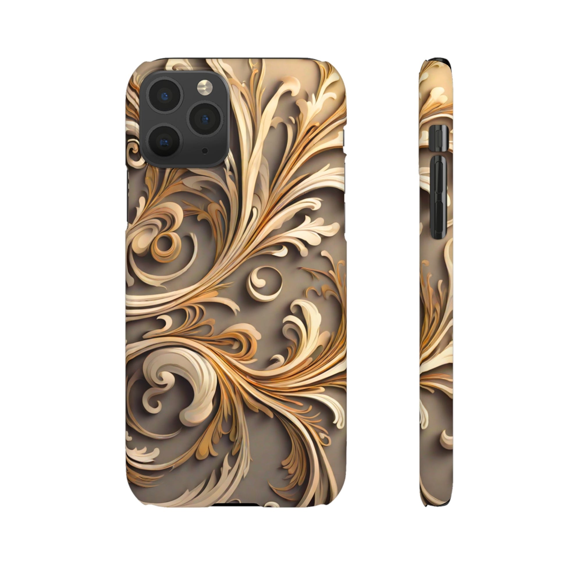 Golden Tendrils Snap Case - Colorwink