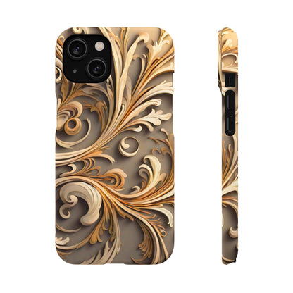 Golden Tendrils Snap Case - Colorwink