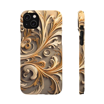 Golden Tendrils Snap Case - Colorwink