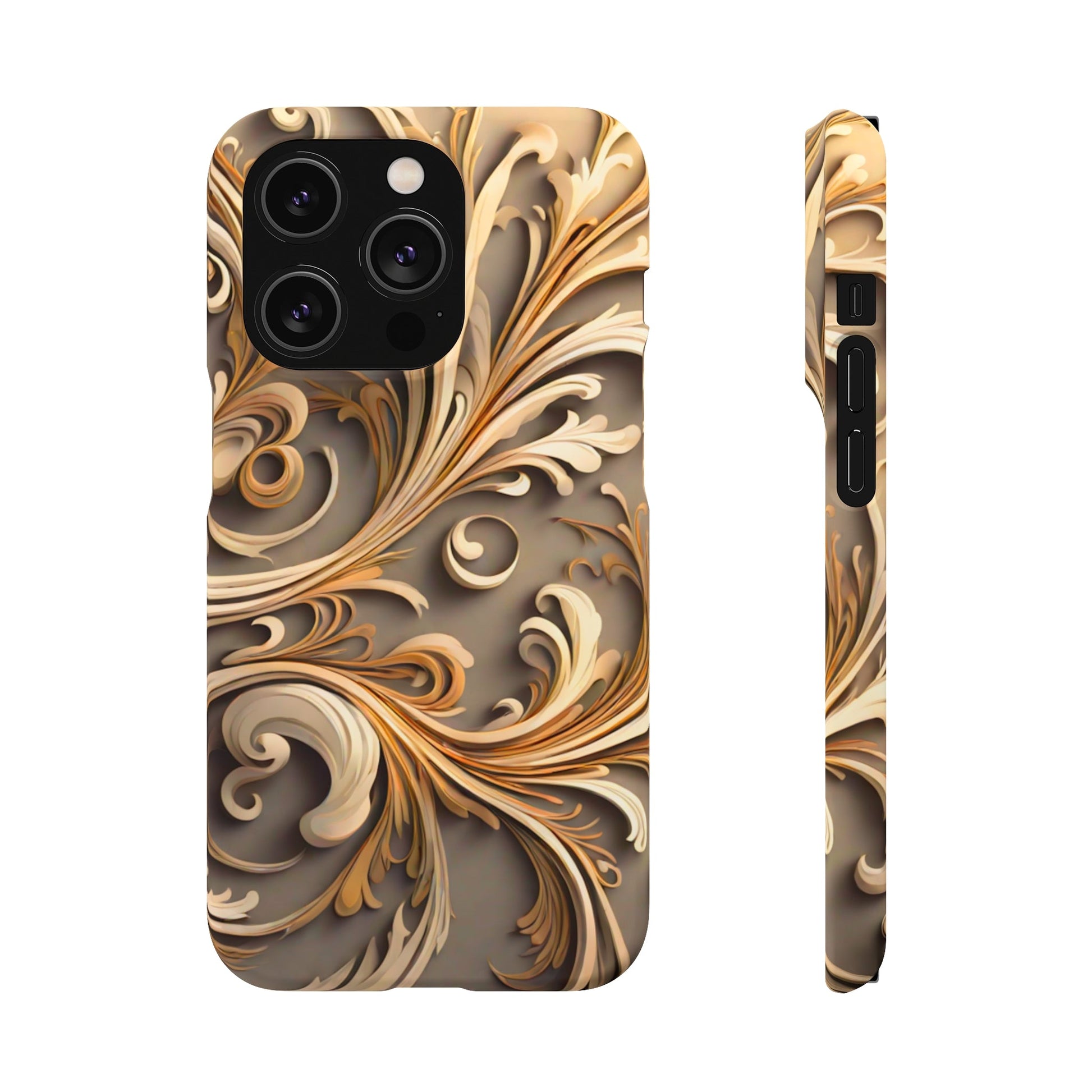 Golden Tendrils Snap Case - Colorwink