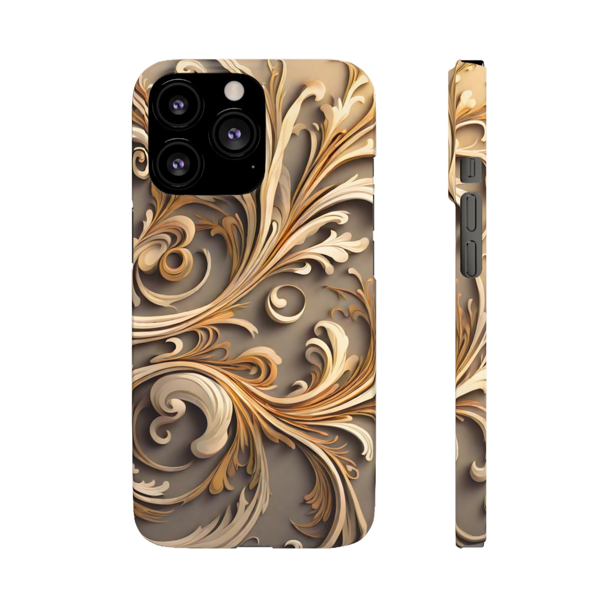 Golden Tendrils Snap Case - Colorwink