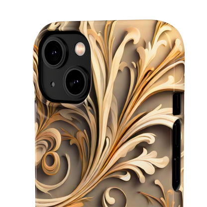 Golden Tendrils Snap Case - Colorwink