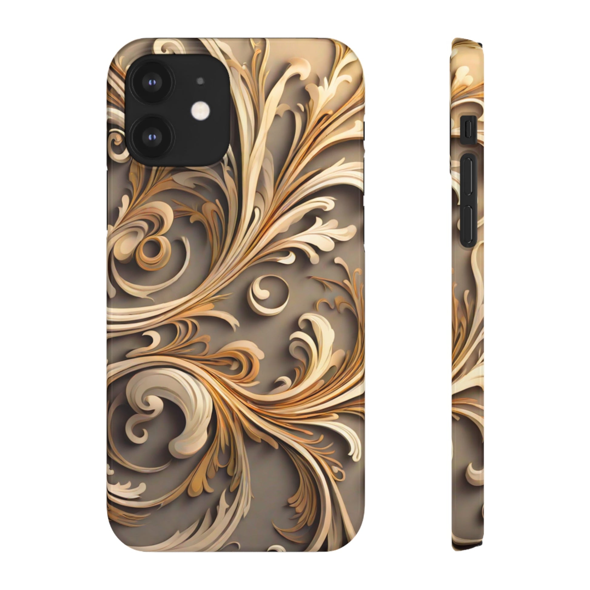 Golden Tendrils Snap Case - Colorwink