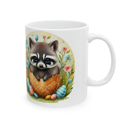 Grumpy Baby Raccoon Ceramic Mug - Colorwink