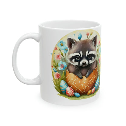 Grumpy Baby Raccoon Ceramic Mug - Colorwink