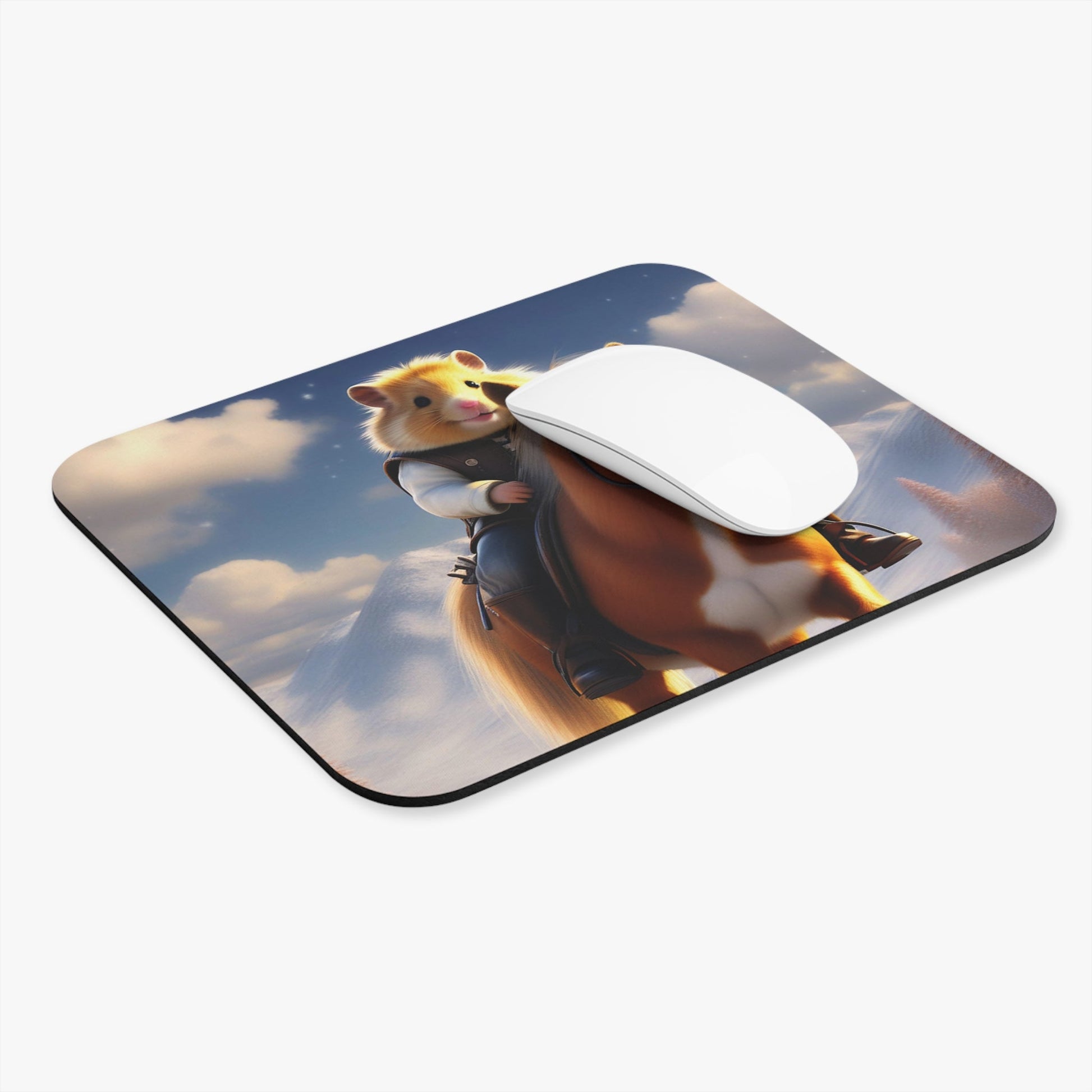 Hamster Riding Horse Mouse Pad - Colorwink