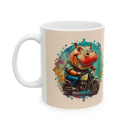 Happy Hippo Cute Mug - Colorwink