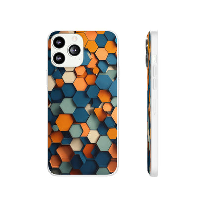 Hexagons Flexi Case - Colorwink