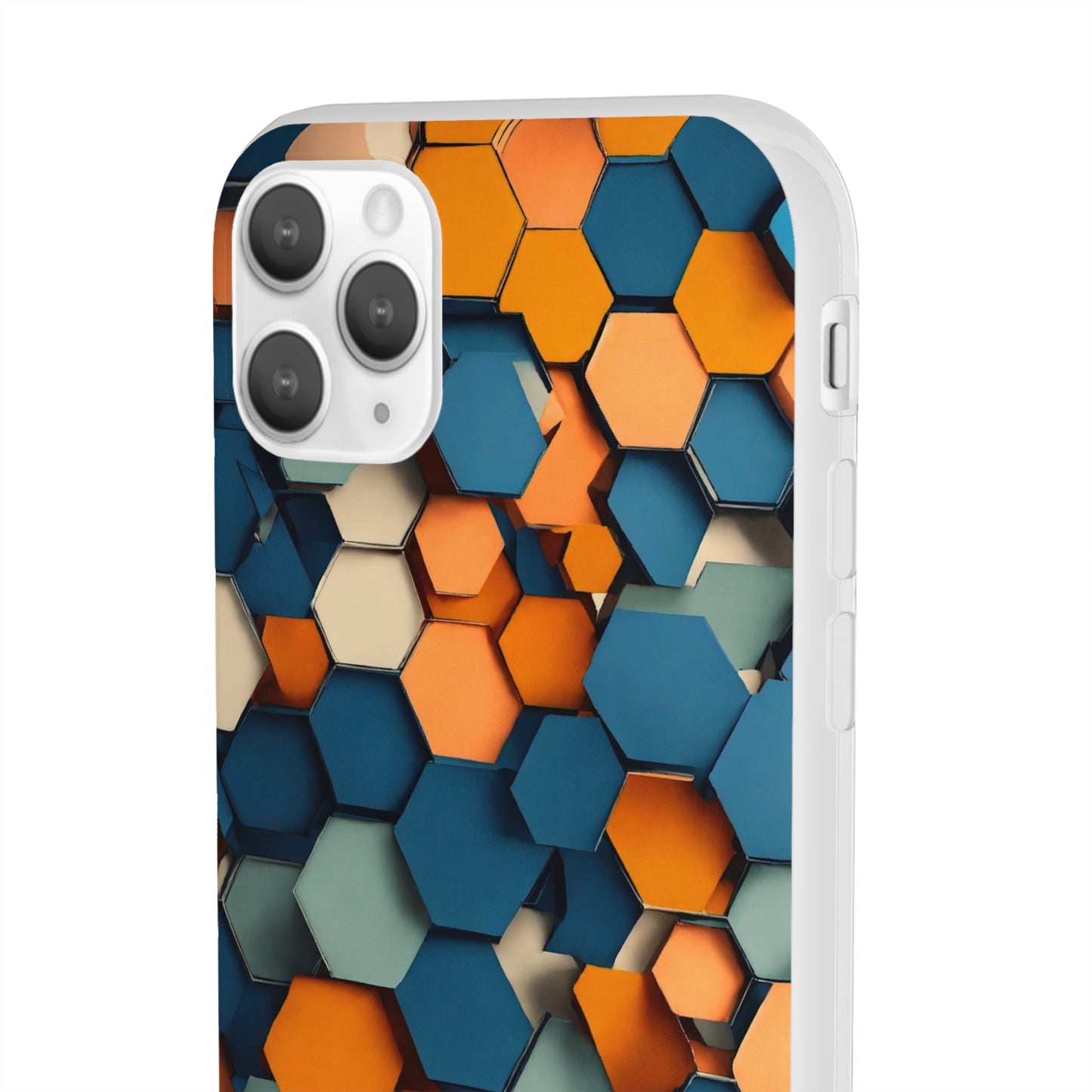 Hexagons Flexi Case - Colorwink