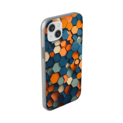 Hexagons Flexi Case - Colorwink