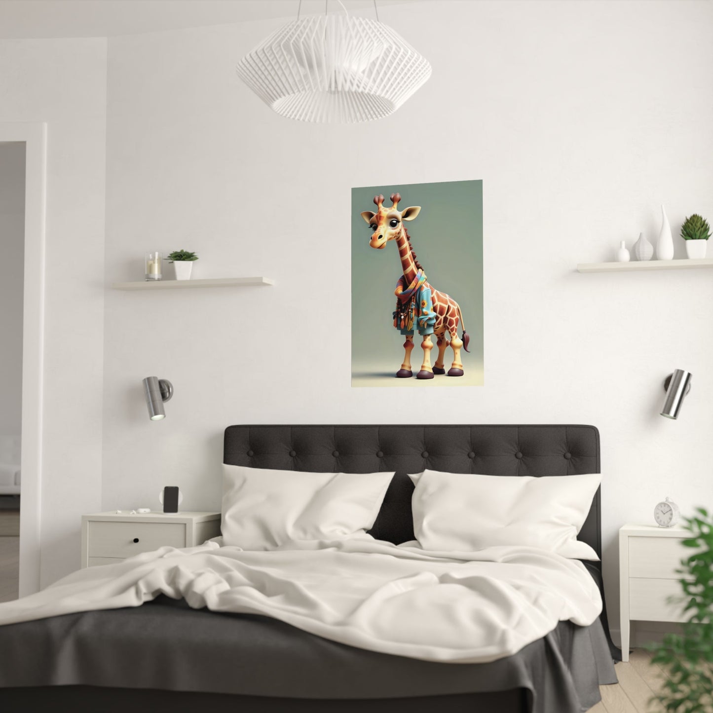 Hipster Giraffe Poster - Colorwink