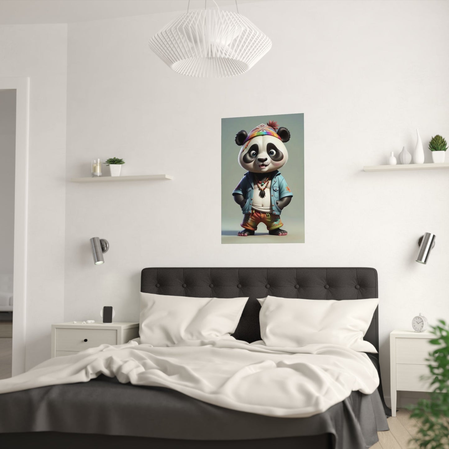 Hipster Panda Poster - Colorwink