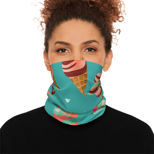 Ice Cream Art Texture Neck Gaiter - Colorwink