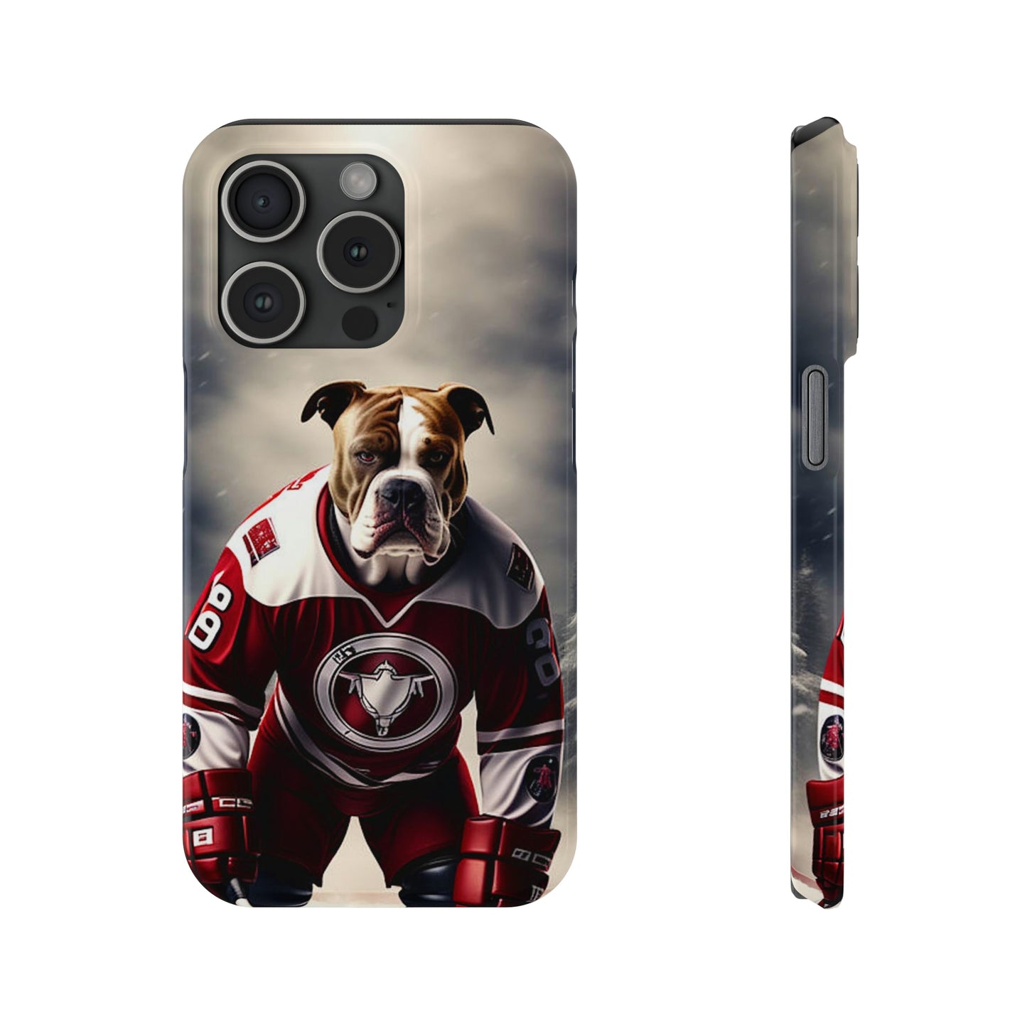 Ice Hockey Player Slim Phone Case - Colorwink