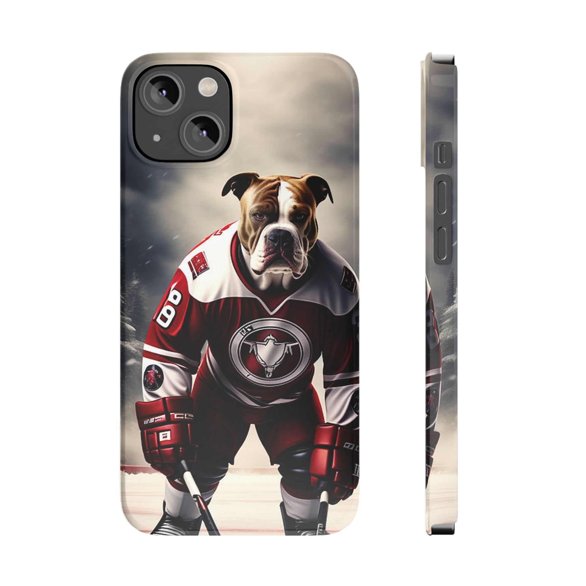 Ice Hockey Player Slim Phone Case - Colorwink