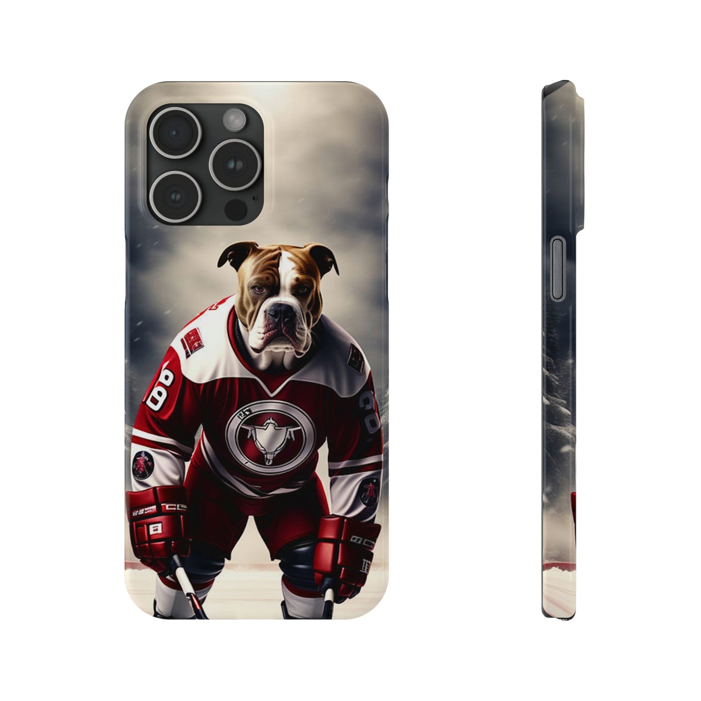 Ice Hockey Player Slim Phone Case - Colorwink