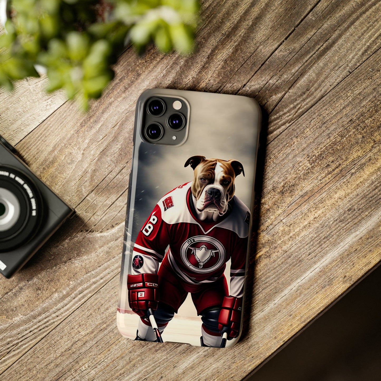 Ice Hockey Player Slim Phone Case - Colorwink