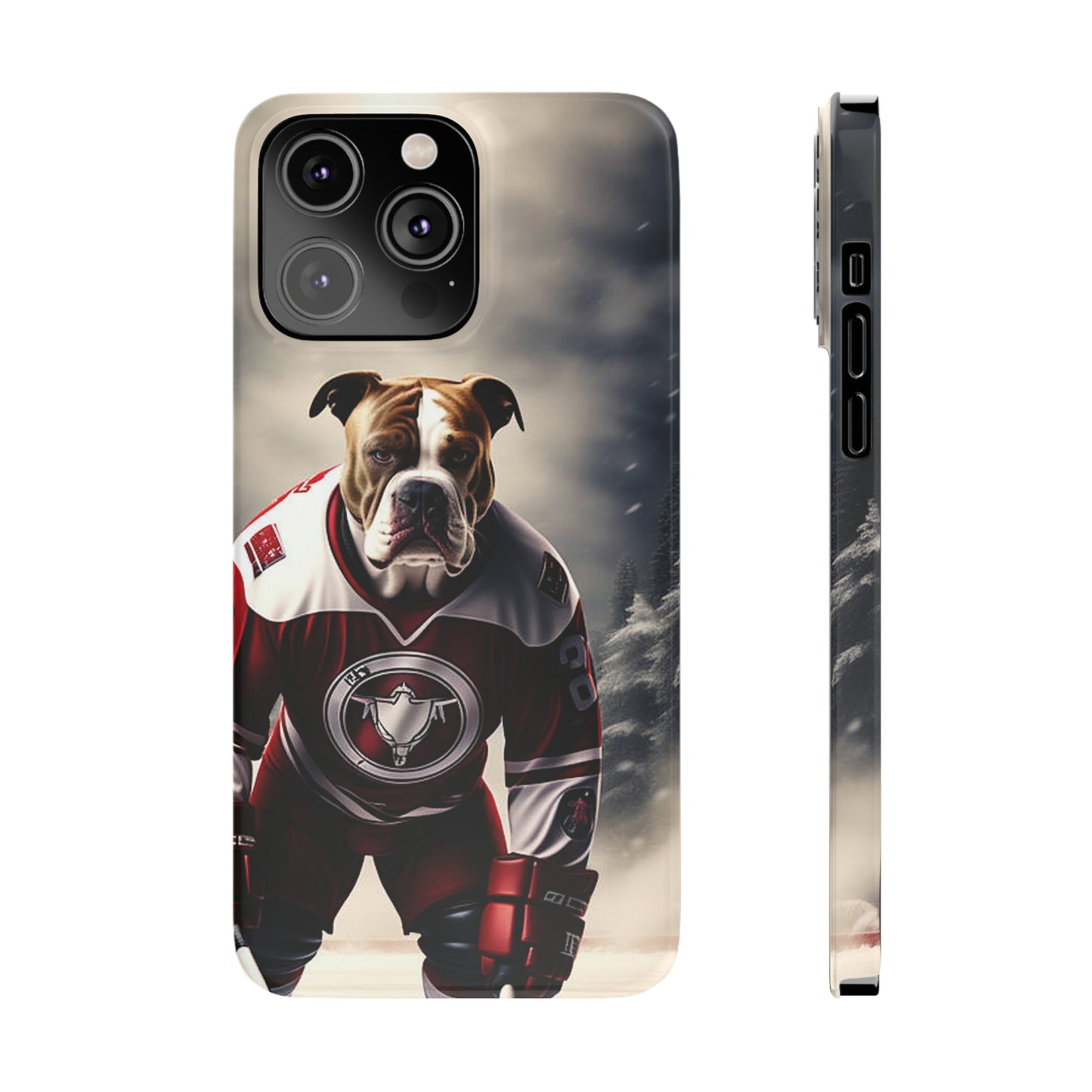 Ice Hockey Player Slim Phone Case - Colorwink