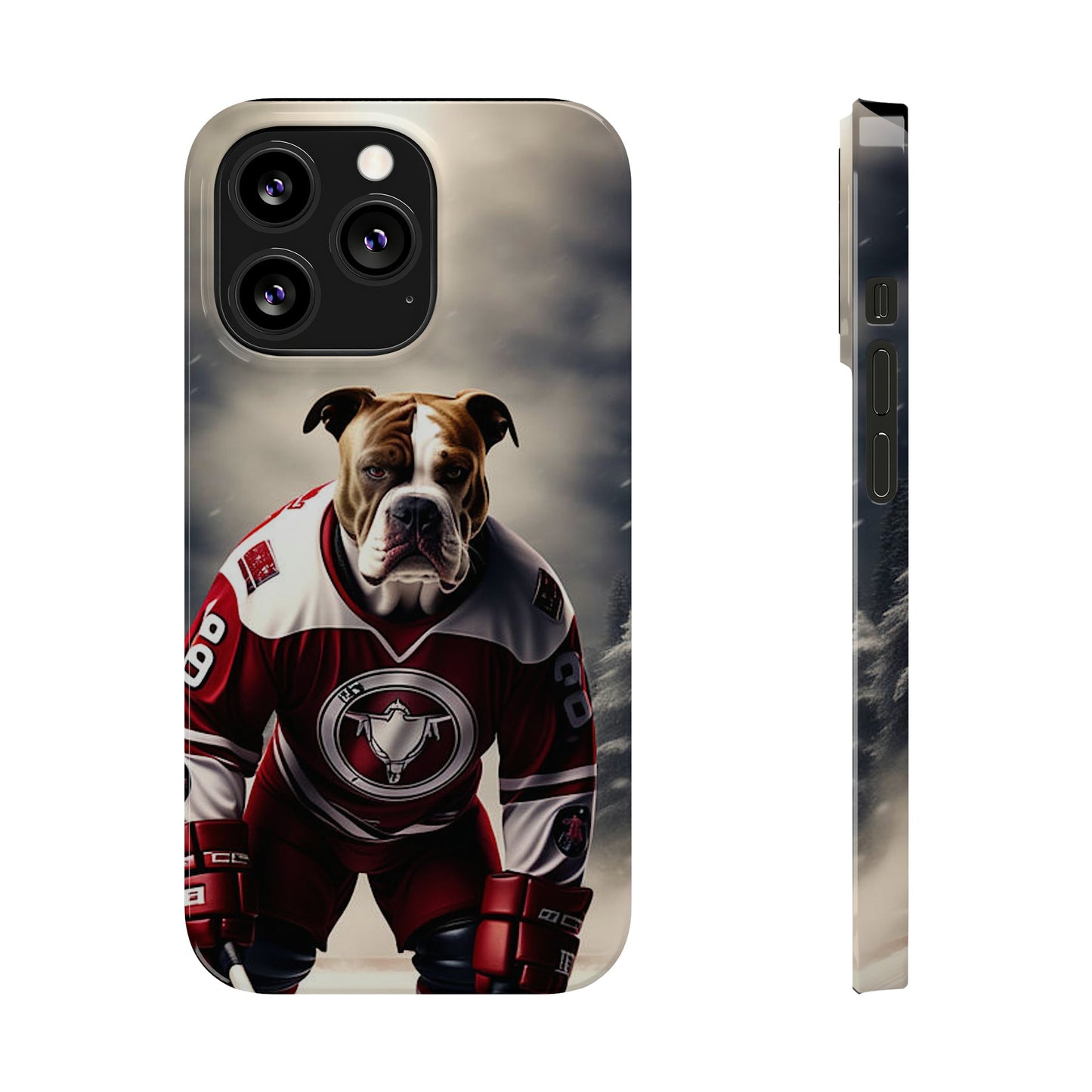 Ice Hockey Player Slim Phone Case - Colorwink