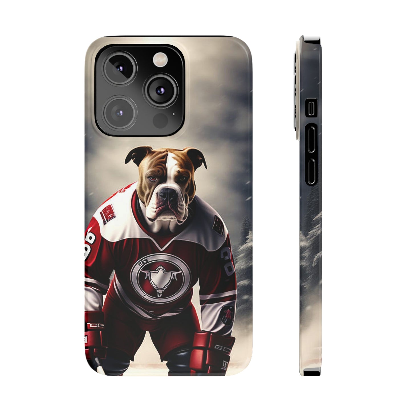 Ice Hockey Player Slim Phone Case - Colorwink