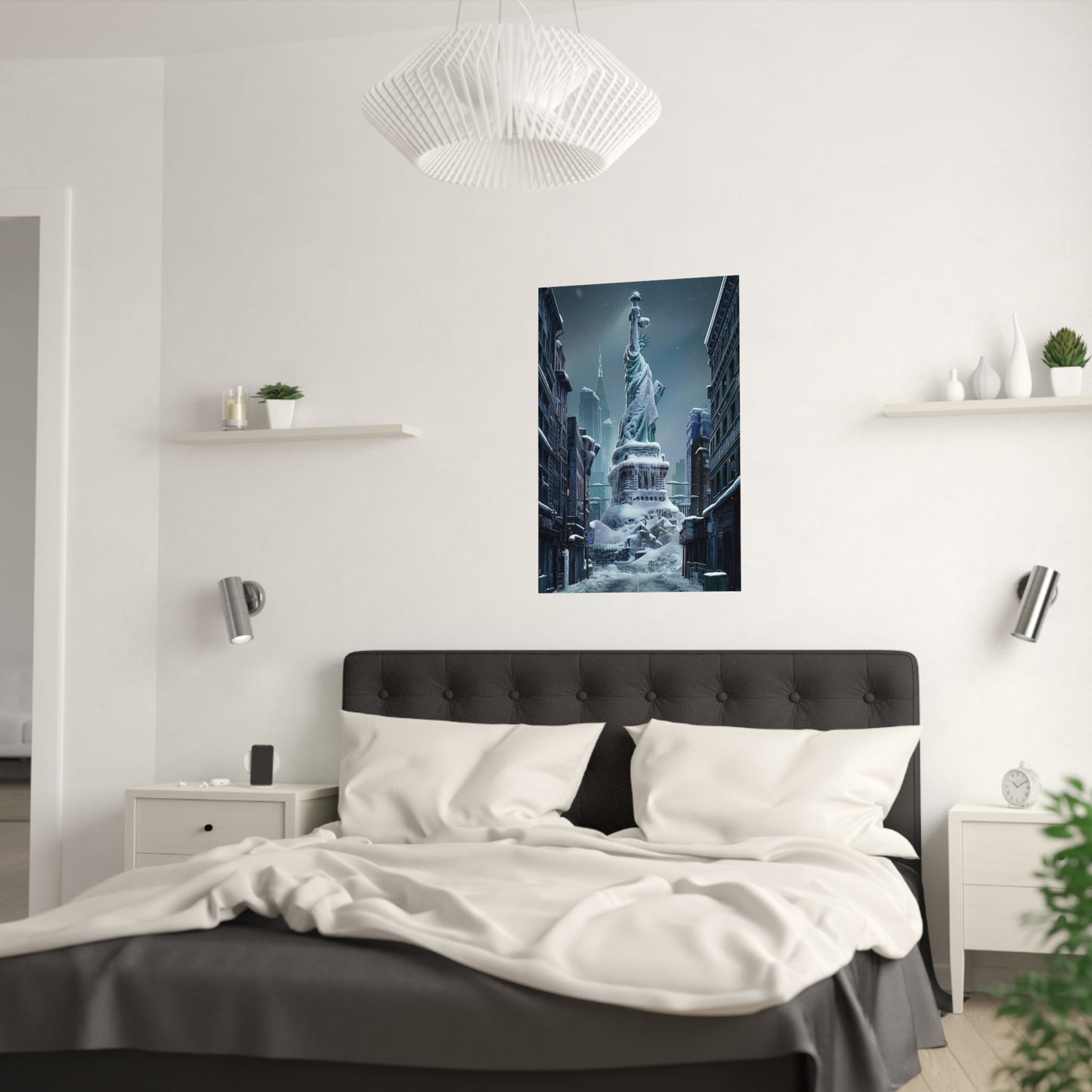 Ice Statue of Liberty Poster - Colorwink