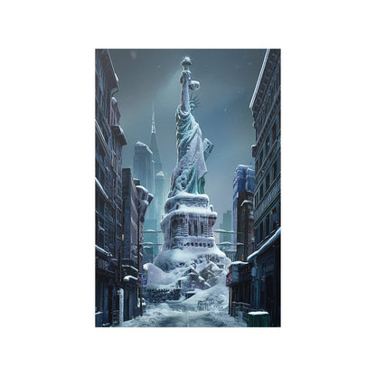 Ice Statue of Liberty Poster - Colorwink