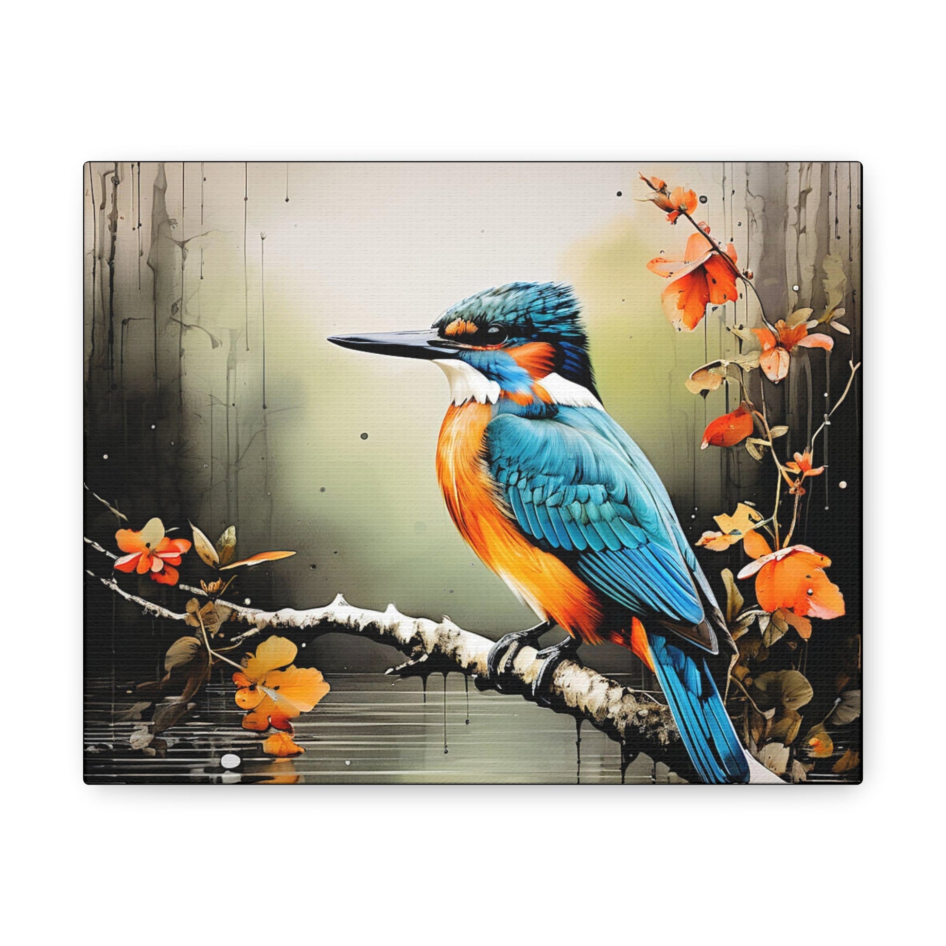 Kingfisher Art Canvas - Colorwink