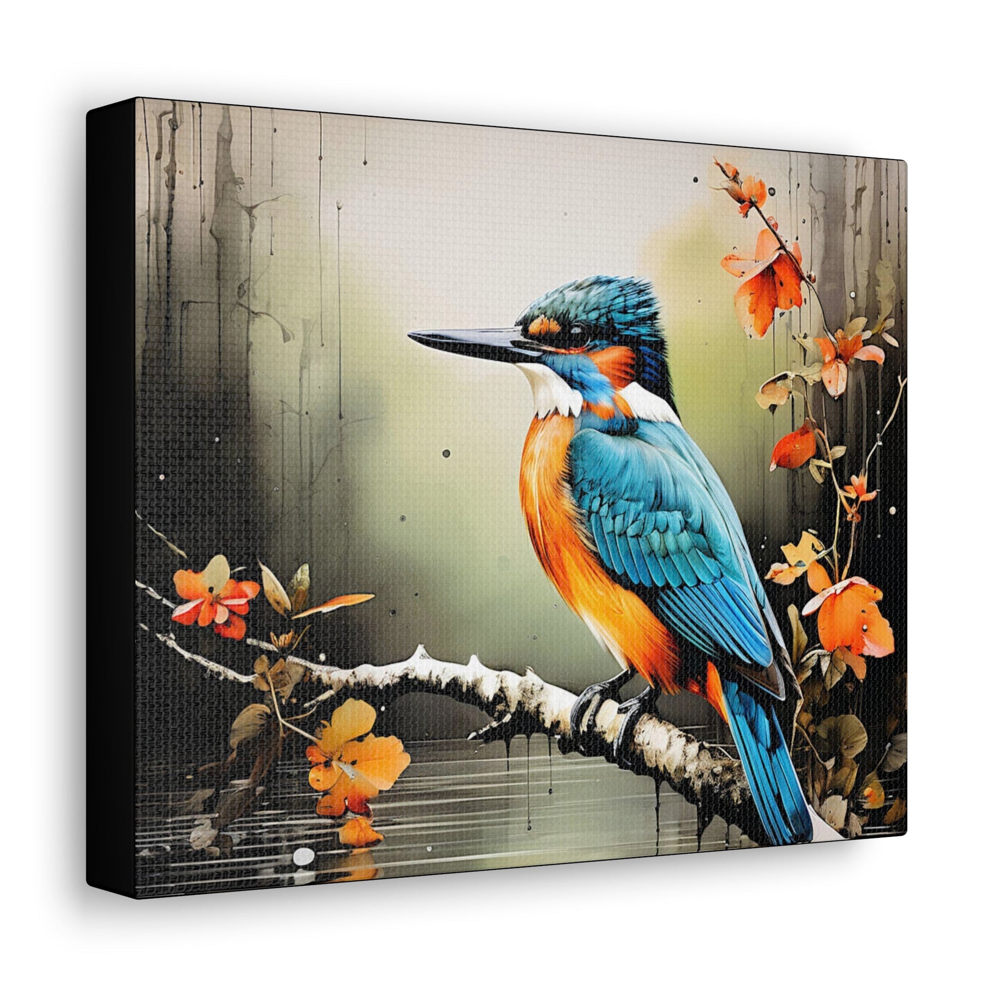 Kingfisher Art Canvas - Colorwink