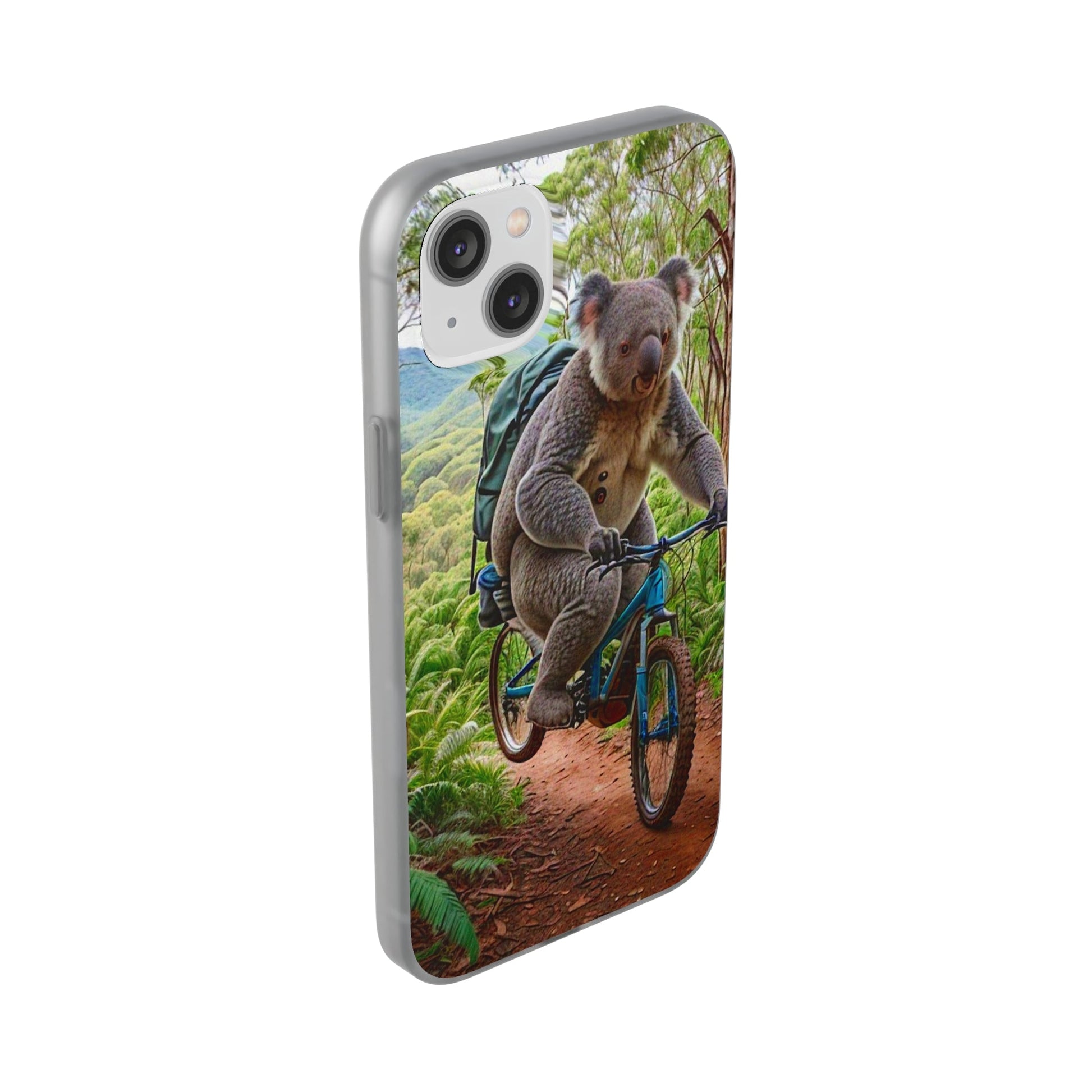 Koala riding a bike Flexi Case - Colorwink