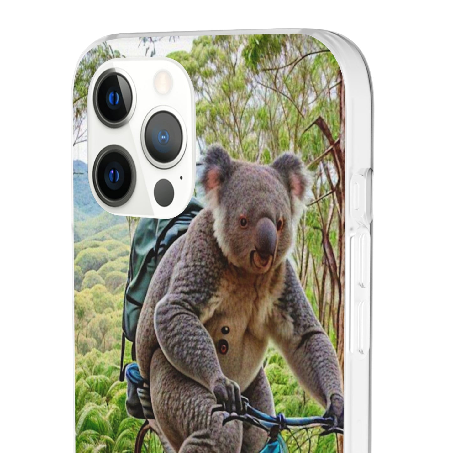 Koala riding a bike Flexi Case - Colorwink