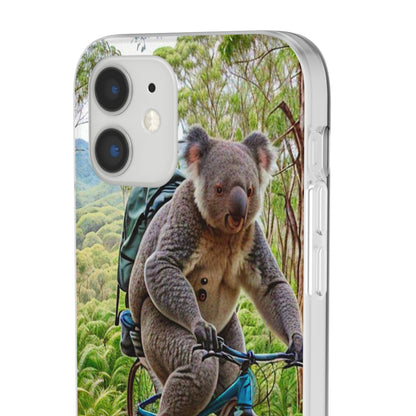 Koala riding a bike Flexi Case - Colorwink