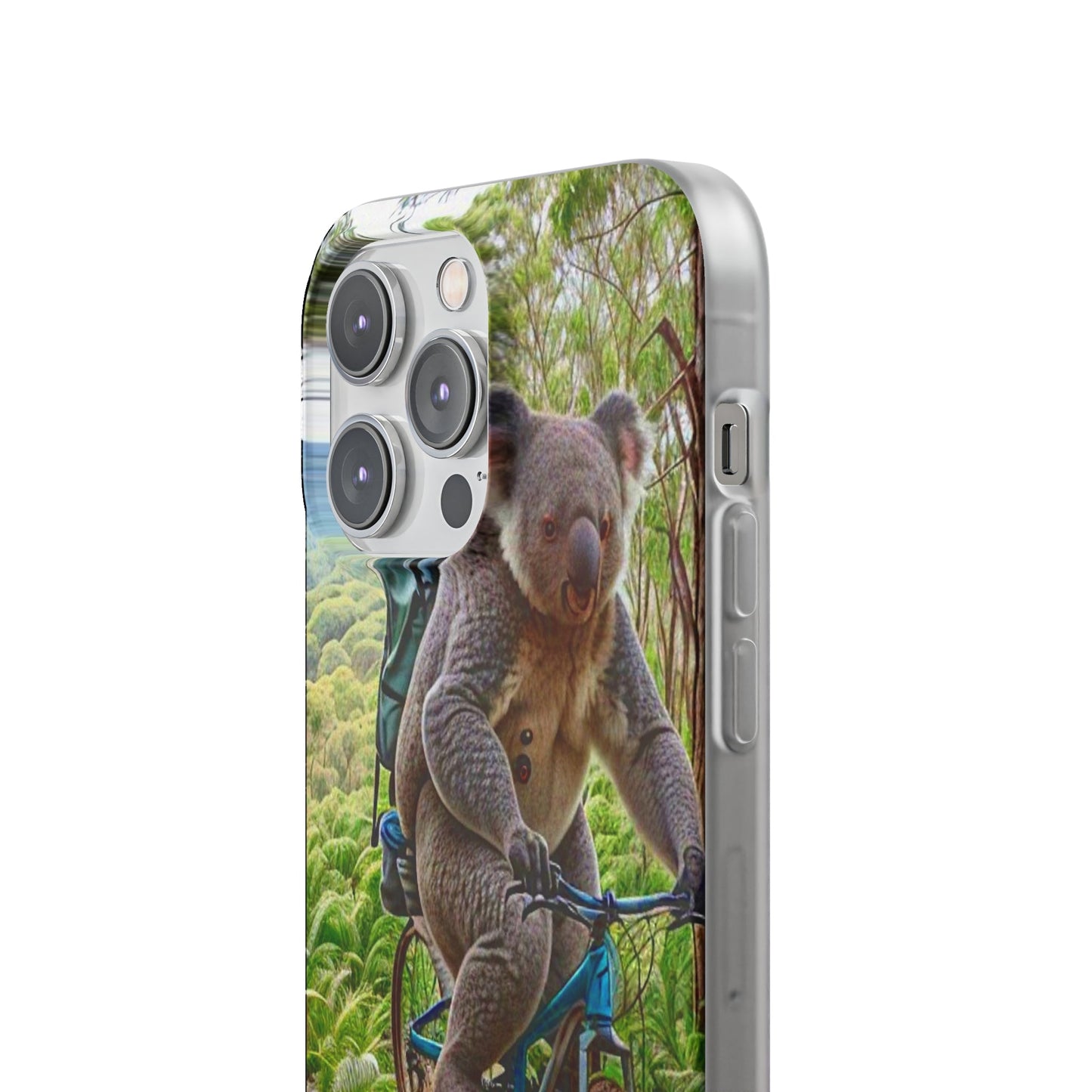 Koala riding a bike Flexi Case - Colorwink