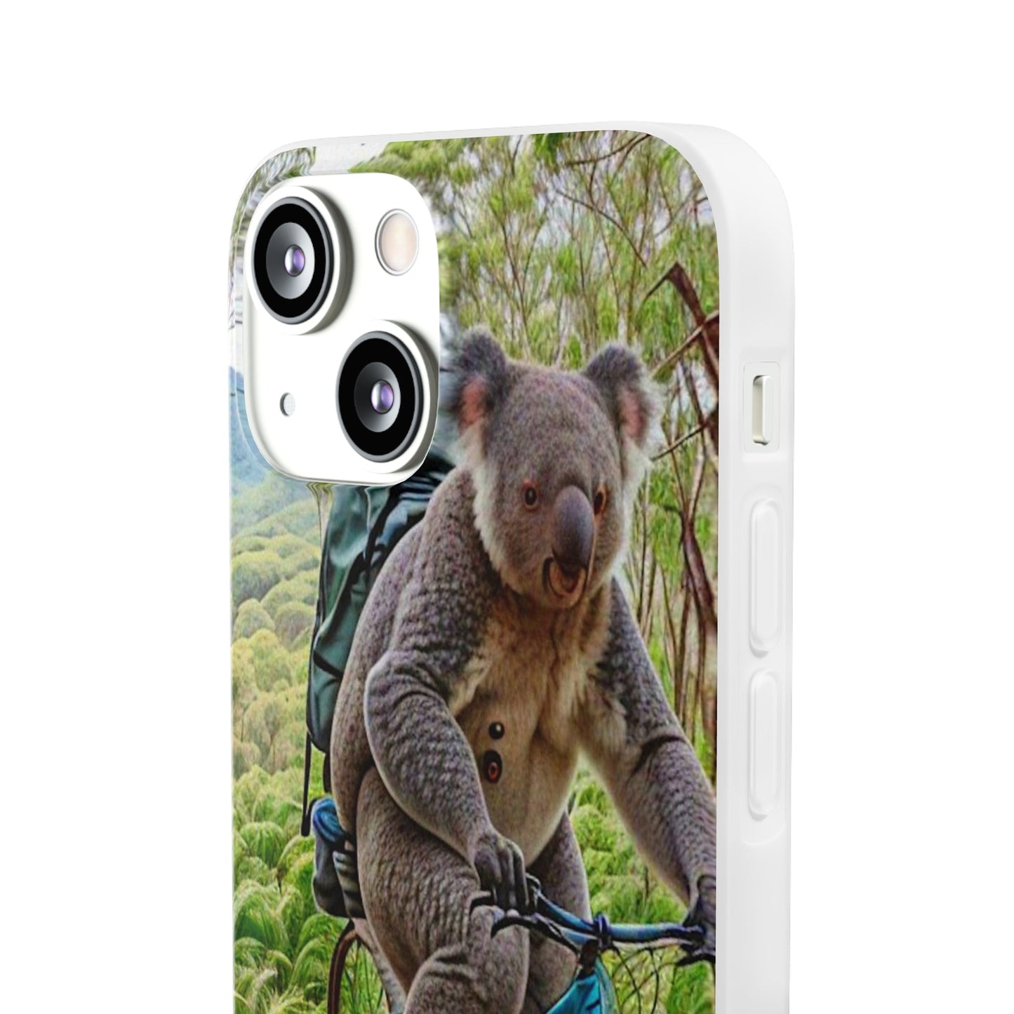 Koala riding a bike Flexi Case - Colorwink