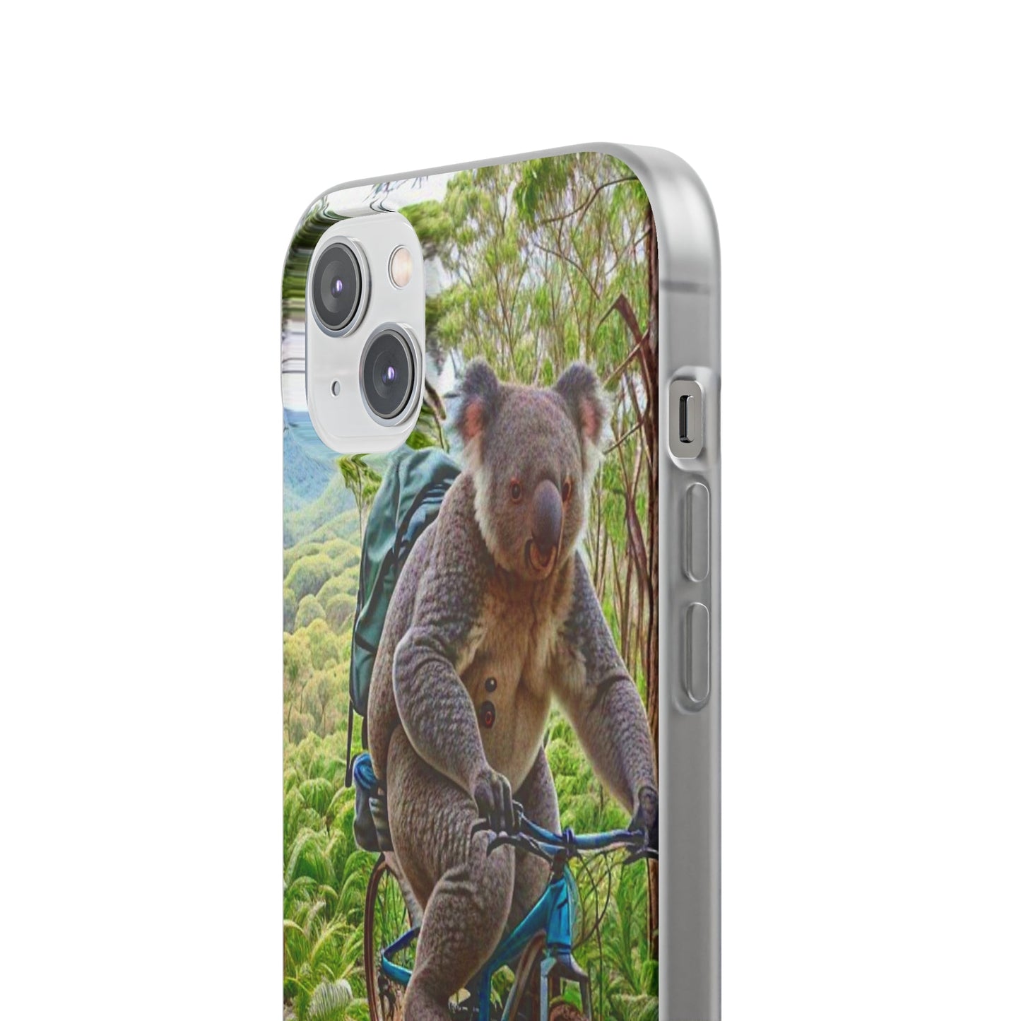 Koala riding a bike Flexi Case - Colorwink