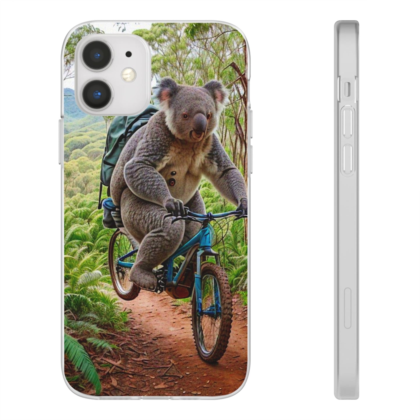 Koala riding a bike Flexi Case - Colorwink