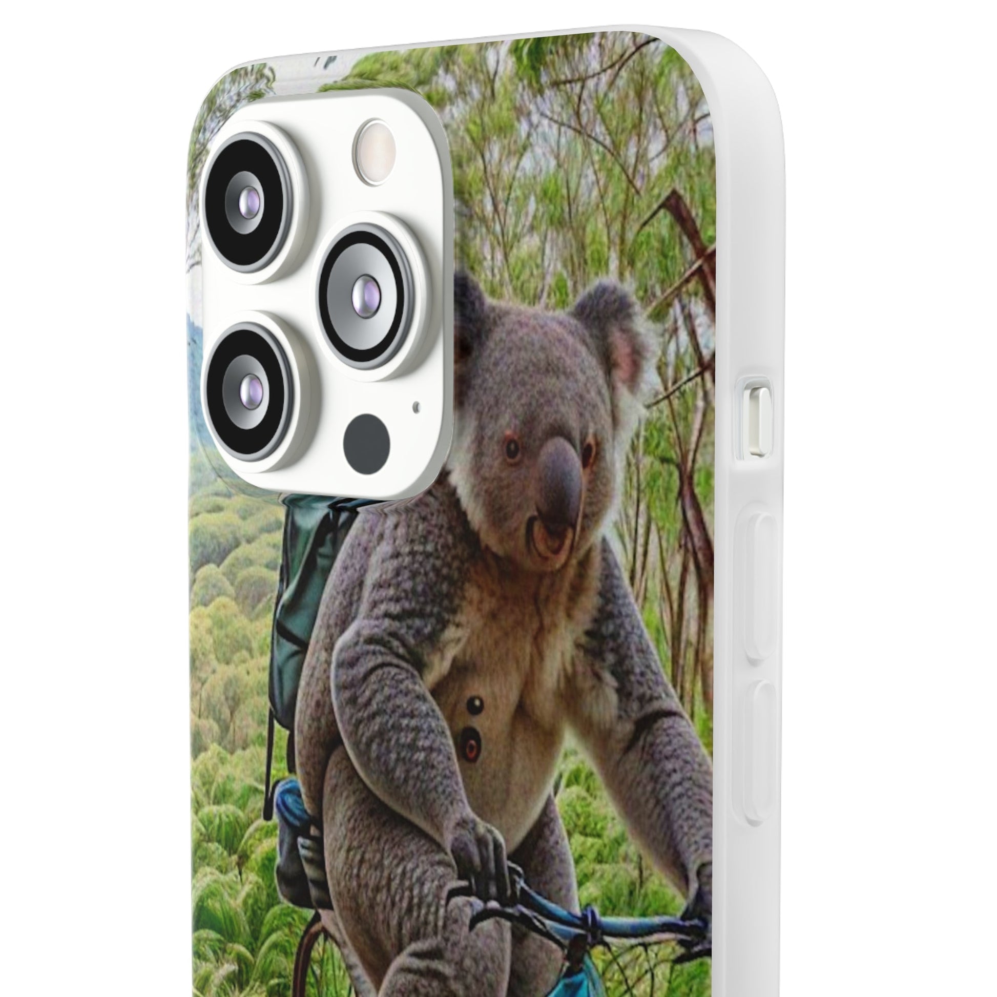 Koala riding a bike Flexi Case - Colorwink