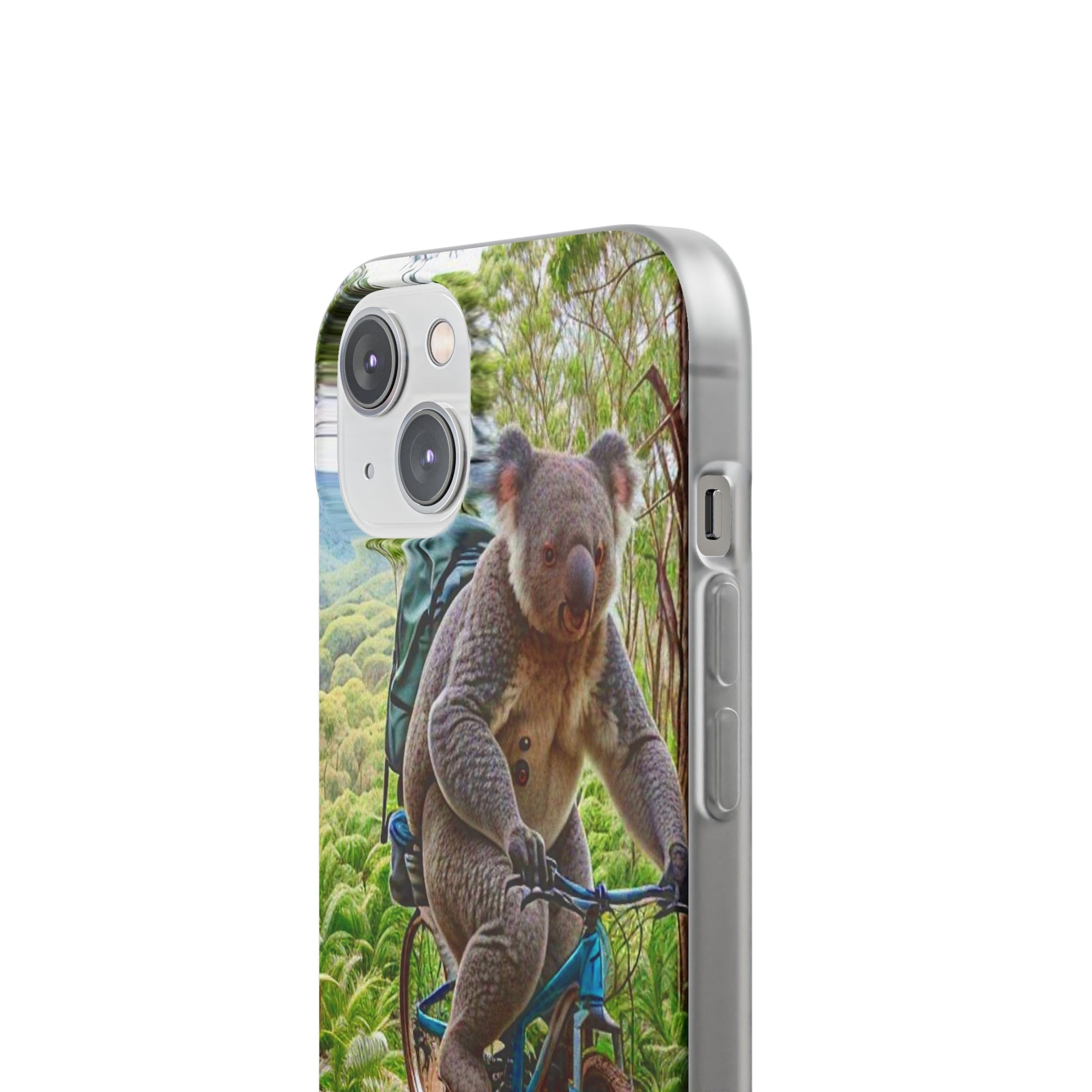 Koala riding a bike Flexi Case - Colorwink