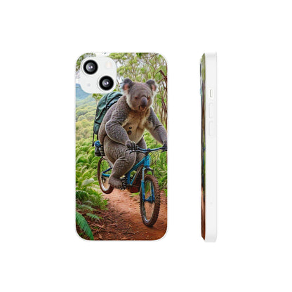 Koala riding a bike Flexi Case - Colorwink