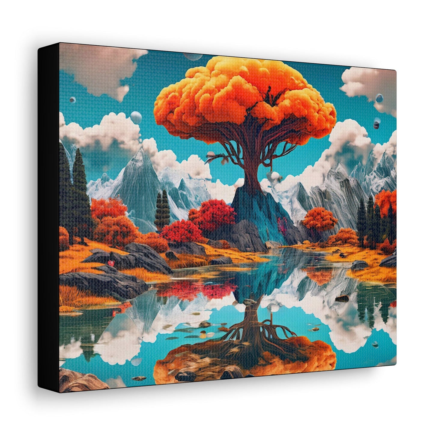 Lake tree Canvas - Colorwink