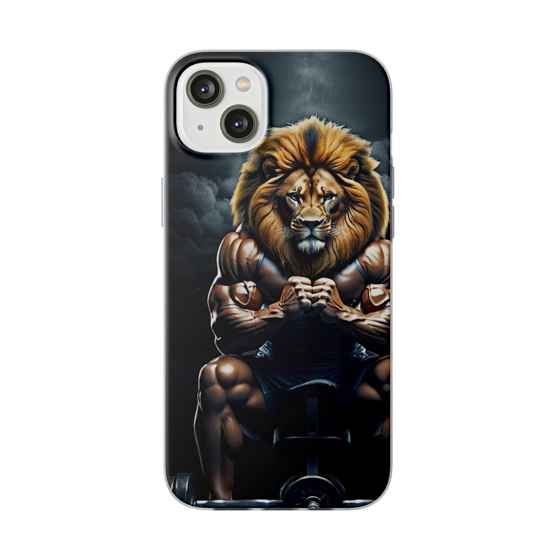 Lion bodybuilder Flexi Case - Colorwink