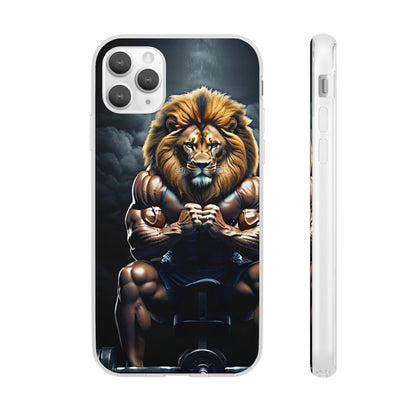 Lion bodybuilder Flexi Case - Colorwink