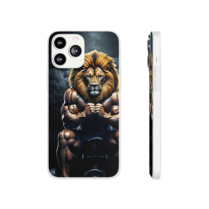 Lion bodybuilder Flexi Case - Colorwink