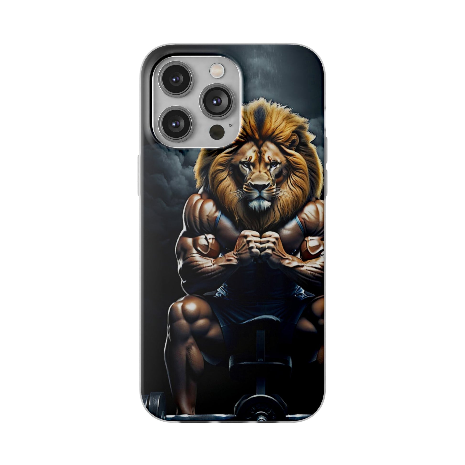 Lion bodybuilder Flexi Case - Colorwink