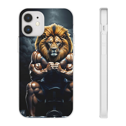 Lion bodybuilder Flexi Case - Colorwink