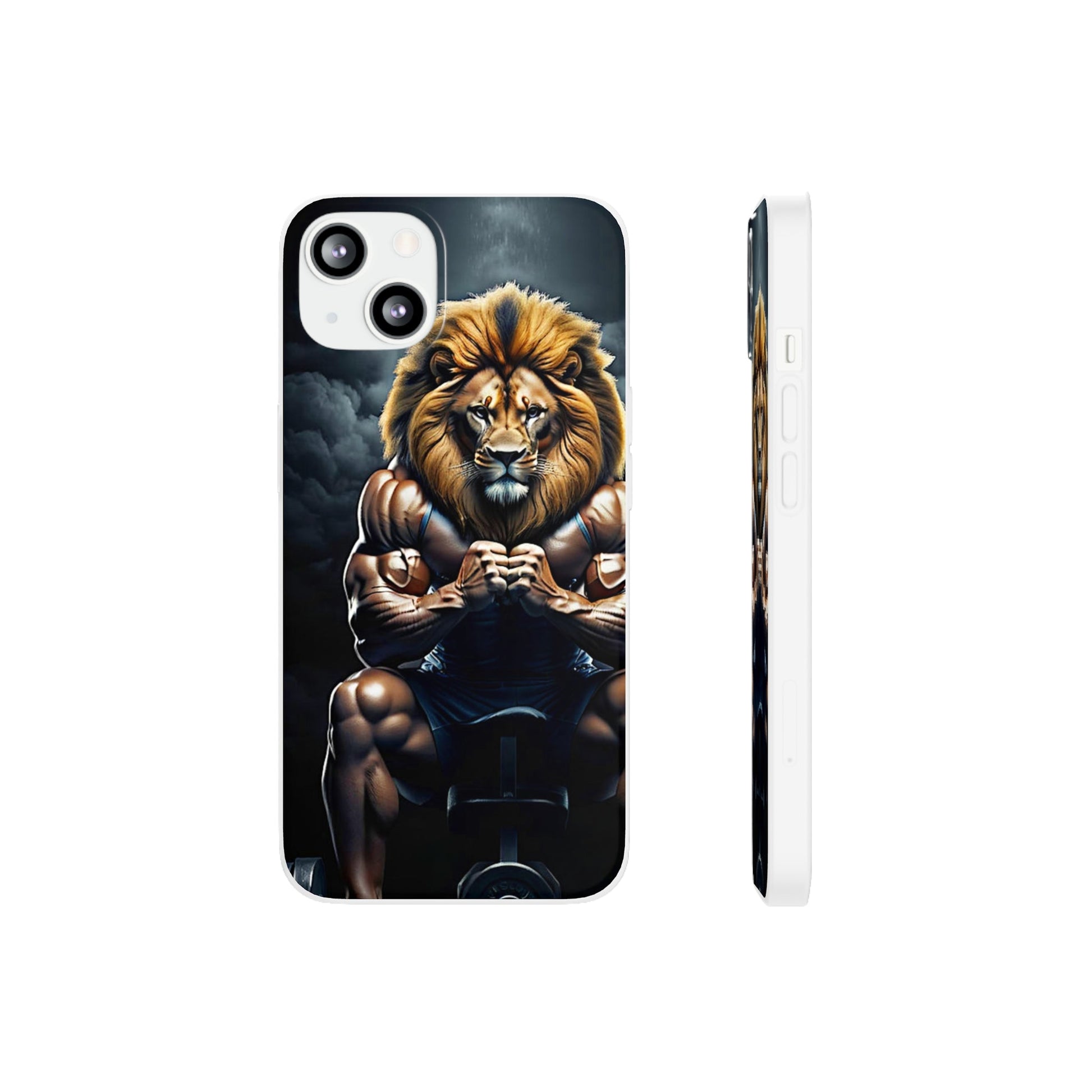 Lion bodybuilder Flexi Case - Colorwink