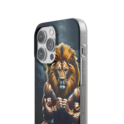 Lion bodybuilder Flexi Case - Colorwink