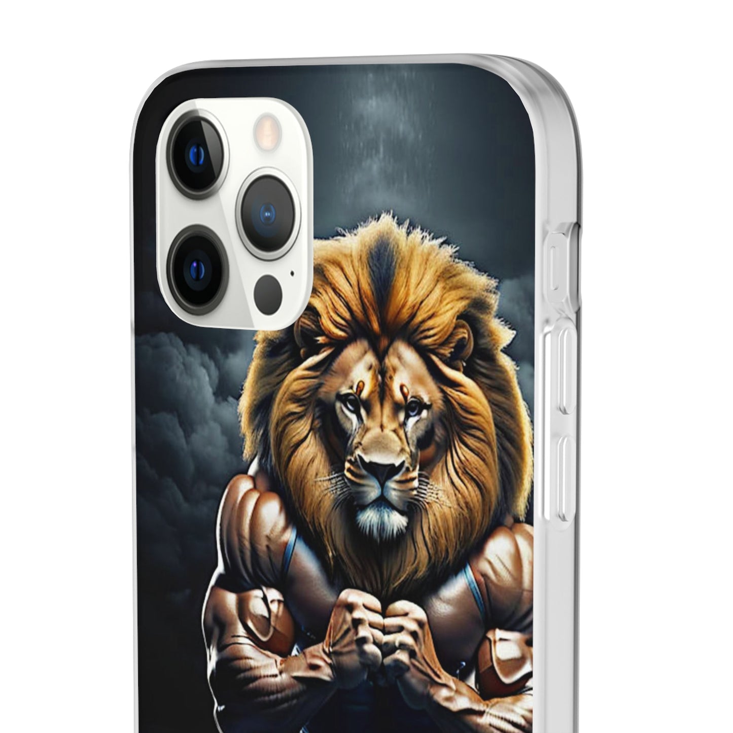 Lion bodybuilder Flexi Case - Colorwink