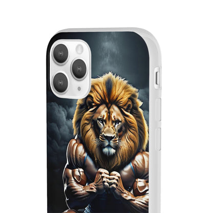 Lion bodybuilder Flexi Case - Colorwink