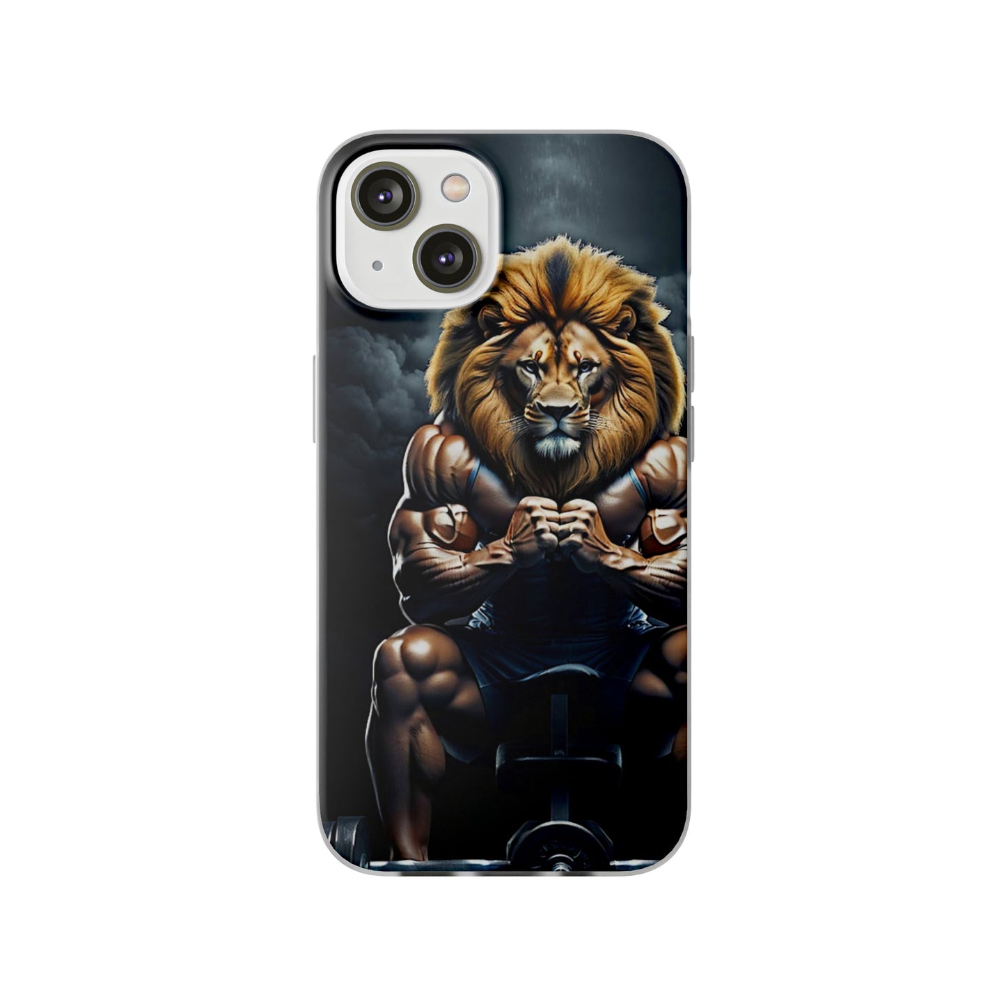 Lion bodybuilder Flexi Case - Colorwink