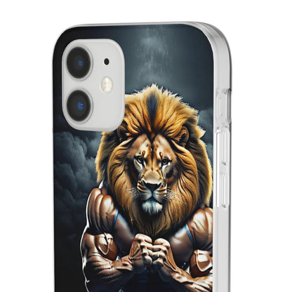 Lion bodybuilder Flexi Case - Colorwink